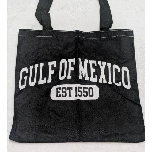 Gulf Of Mexico Black Medium Tote Bag - Picture 2 of 5